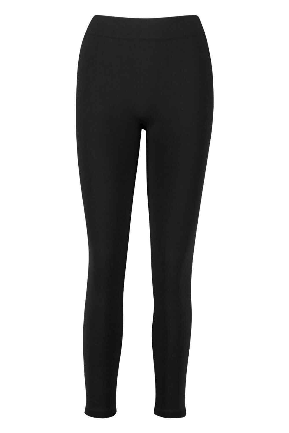 Black Fleece Lined Leggings