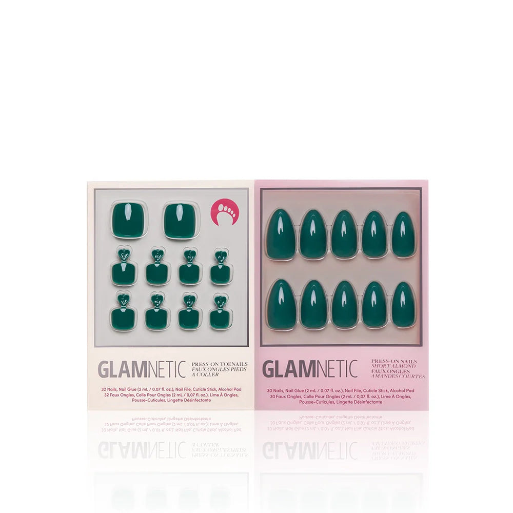 Emerald Green Mani & Pedi