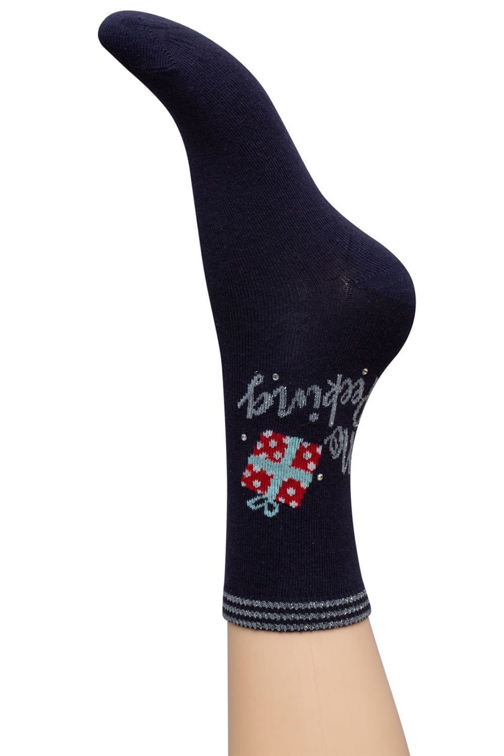 No Peeking Stud Christmas Socks CGCA