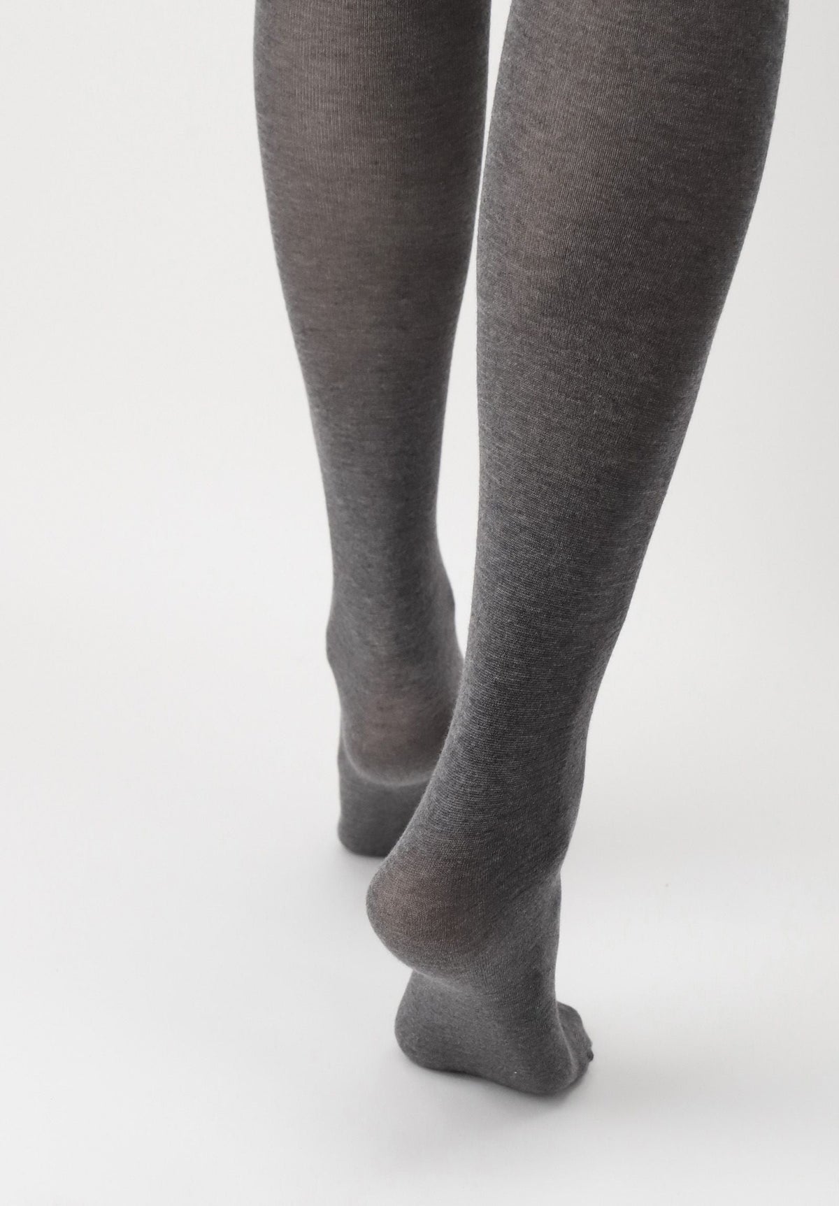 Modal and Cashmere Opaque Tights Cheryl - Grey Melange