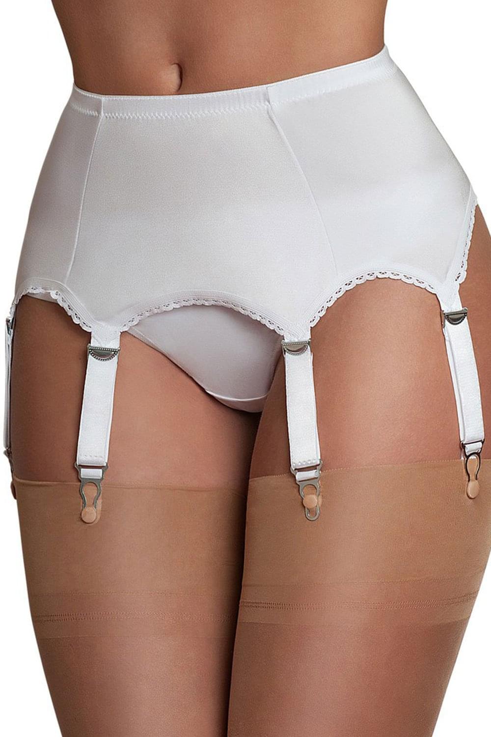 6 Strap Suspender Belt with Metal Clasps and Adjusters NDL2