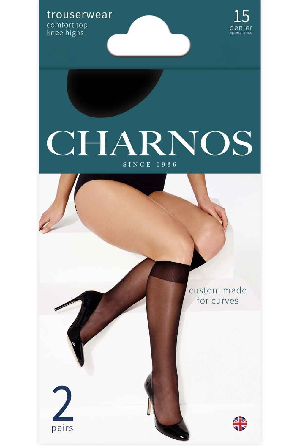 15 Denier Comfort Top Knee Highs Plus Size 2PP CFAE