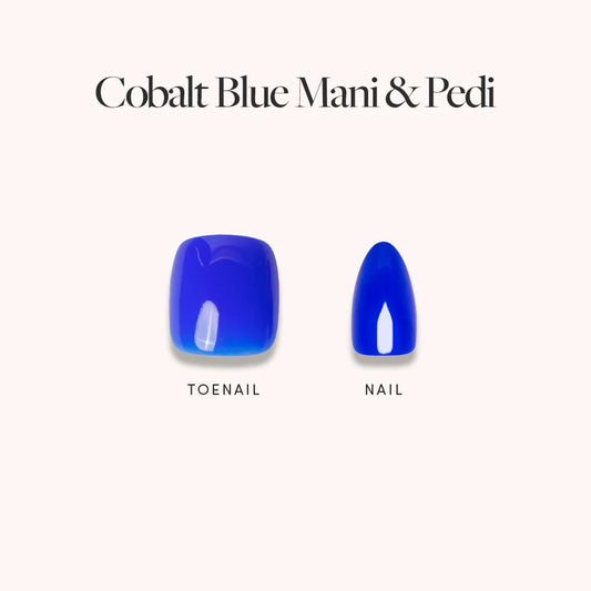 Cobalt Blue Mani Pedi