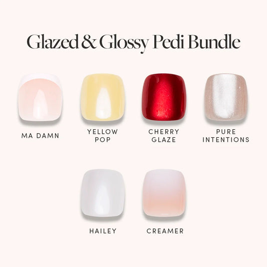 Glazed & Glossy Pedi Bundle