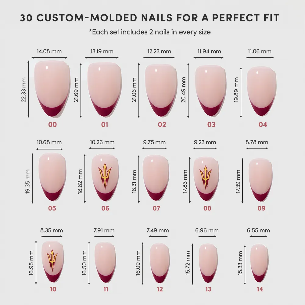 Arizona State Sun Devils Press-On Nail Set