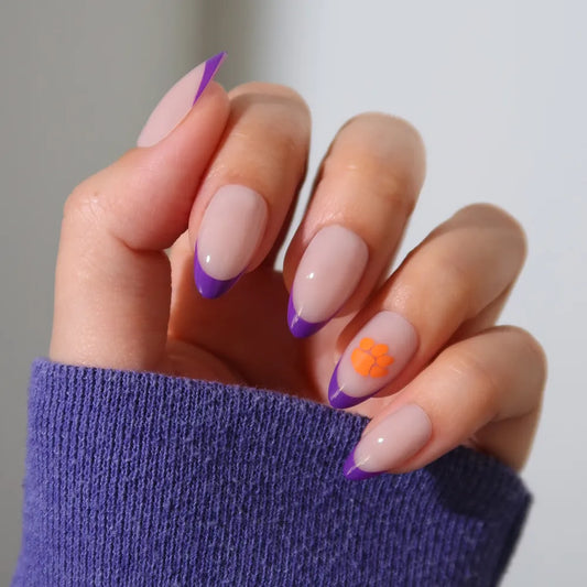 Clemson Tigers Press-On Nail Set