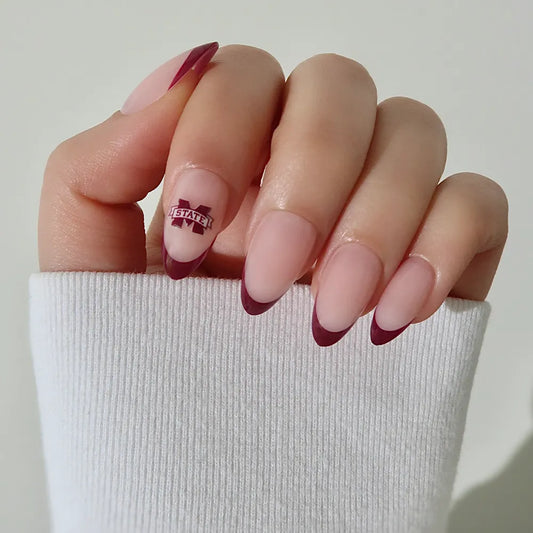Mississippi State Bulldogs Press-On Nail Set