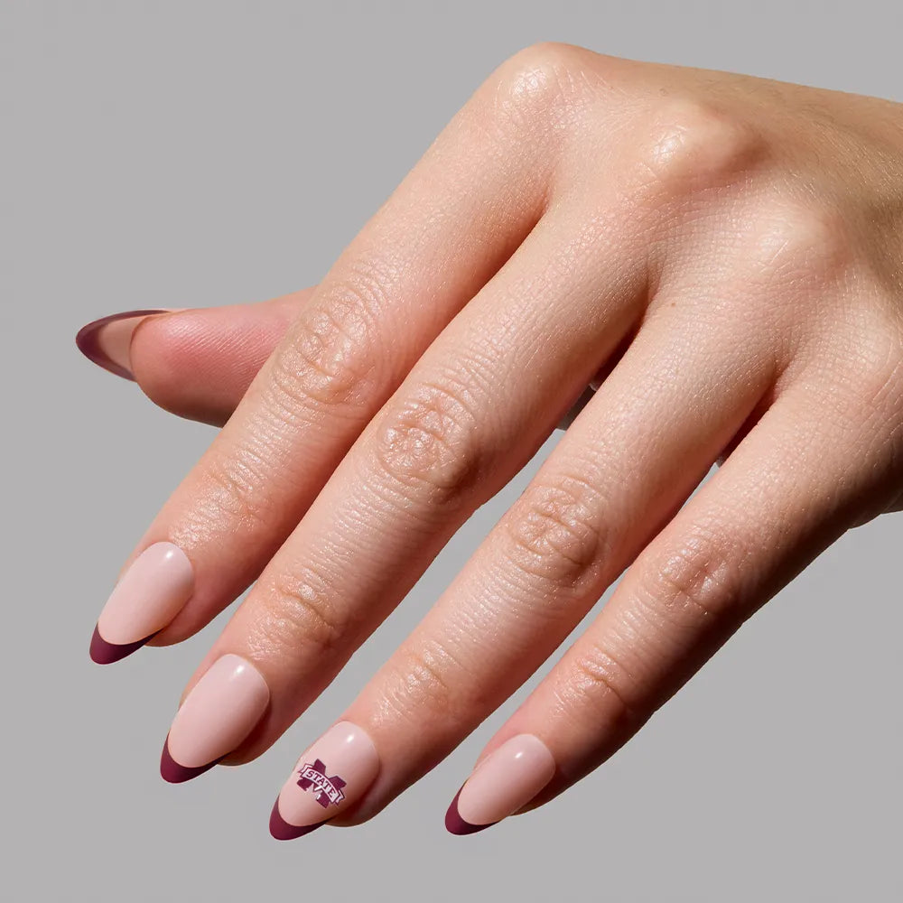 Mississippi State Bulldogs Press-On Nail Set