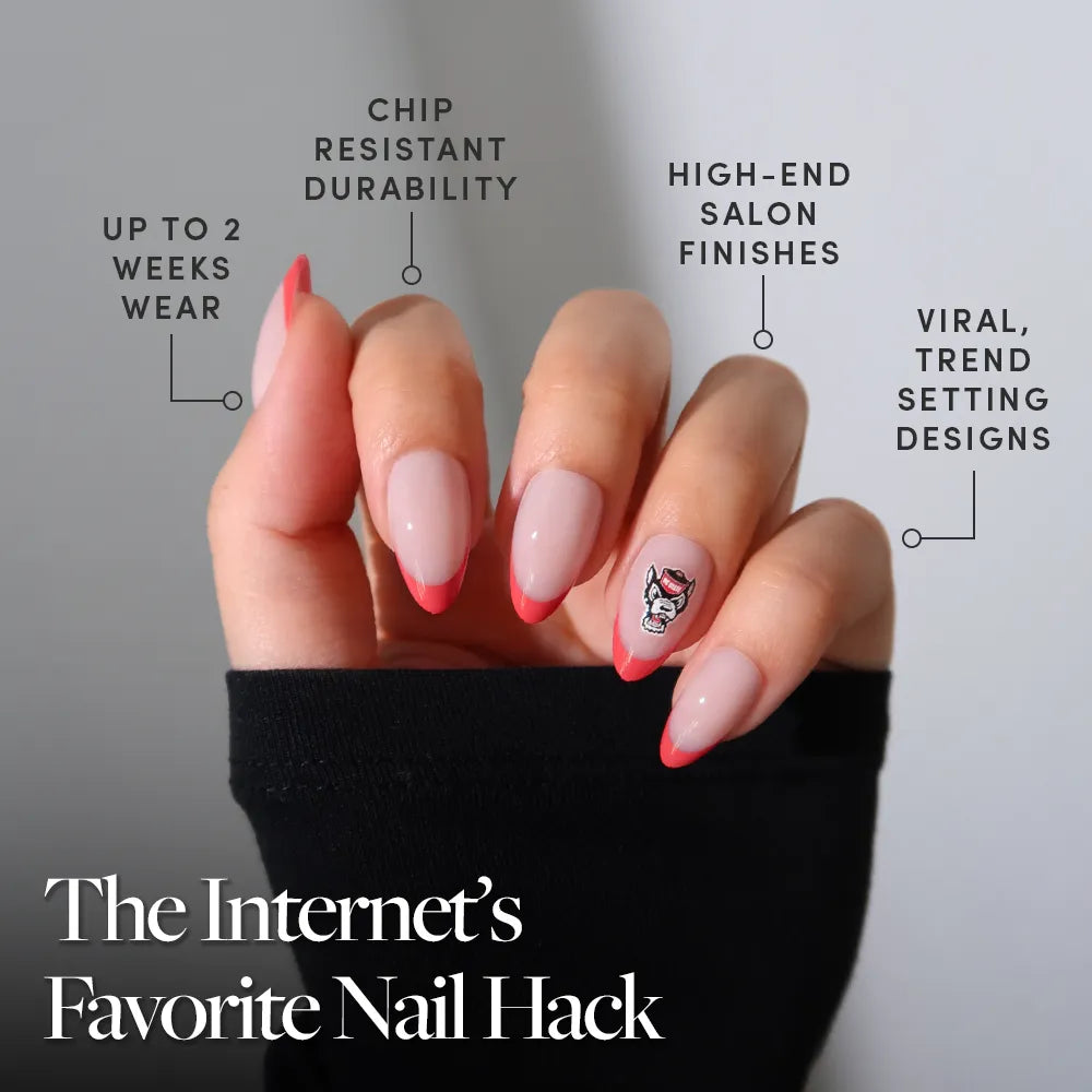 NC State Wolfpack Press-On Nail Set
