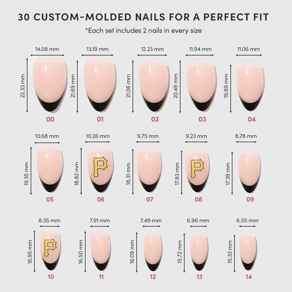 Pittsburgh Pirates Press-On Nail Set