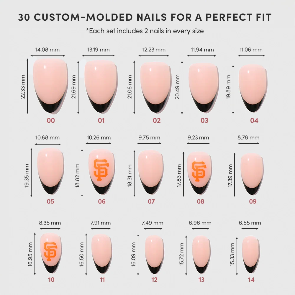 San Francisco Giants Press-On Nail Set