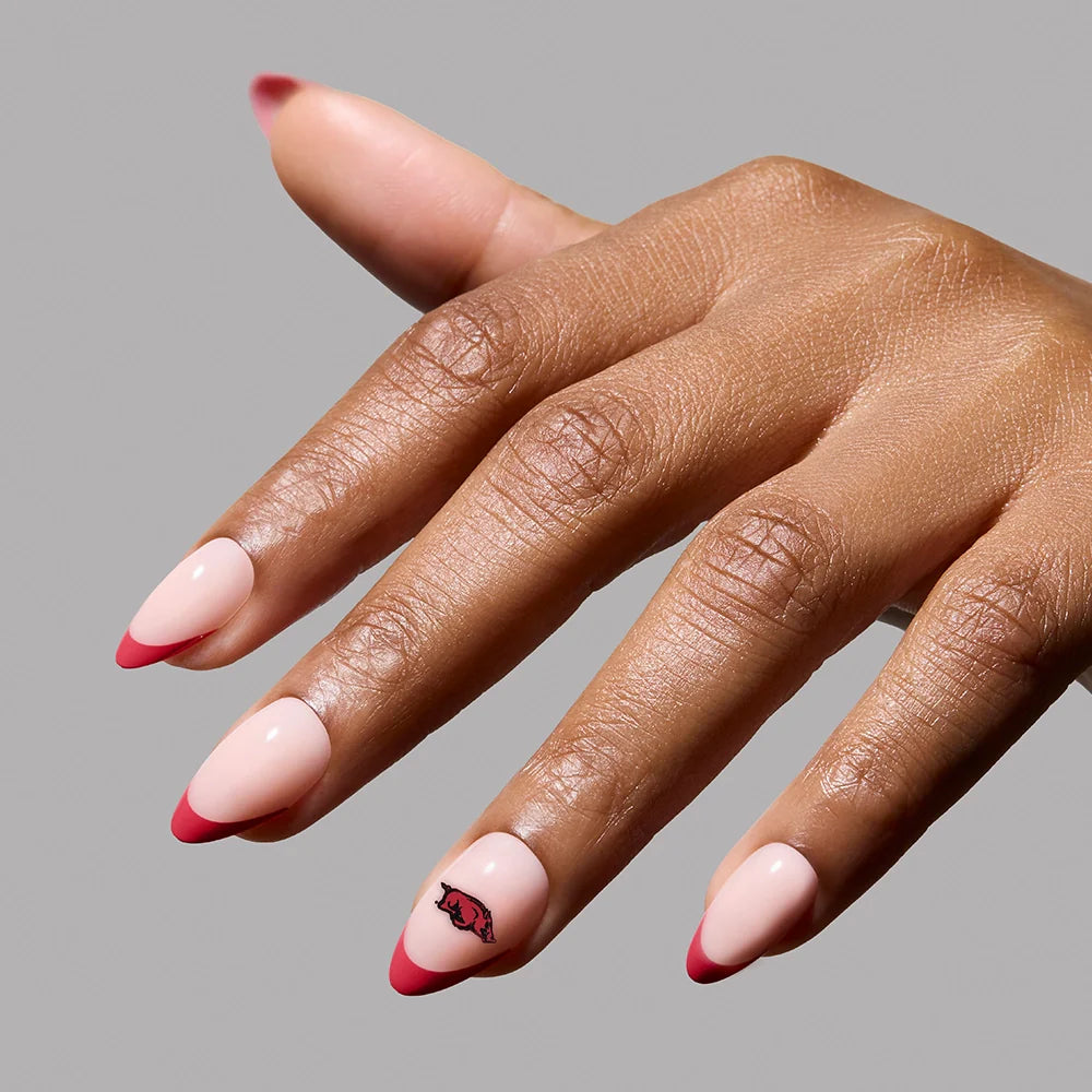 Arkansas Razorbacks Press-On Nail Set