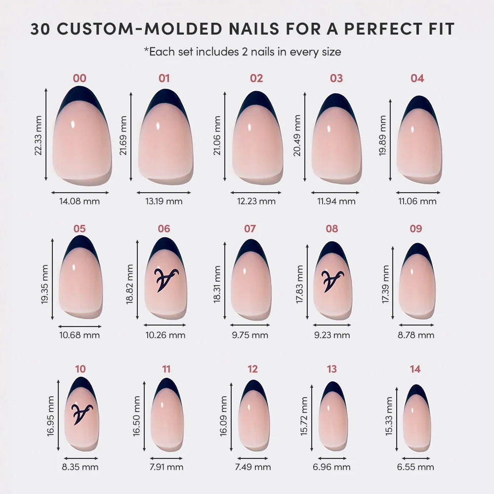 Atlanta Braves Press-On Nail Set