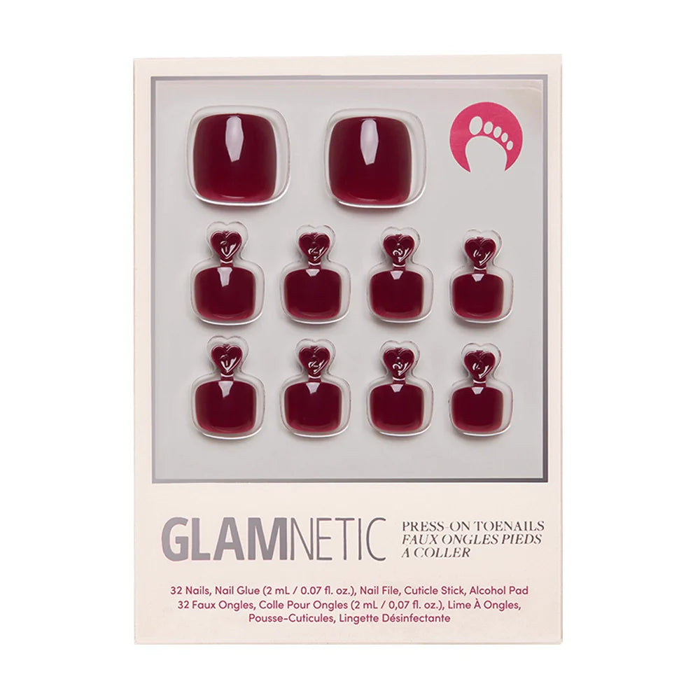 Berry Maroon Toenail