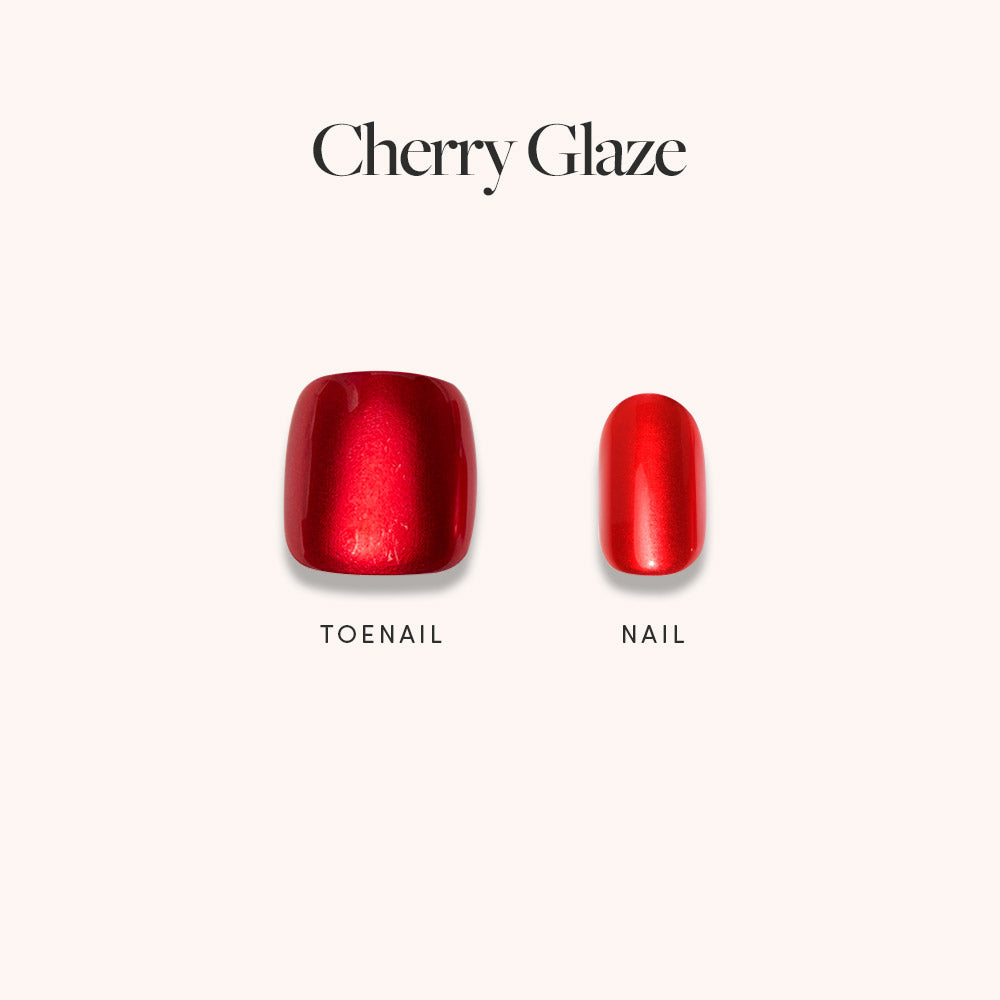 Cherry Glaze Mani Pedi