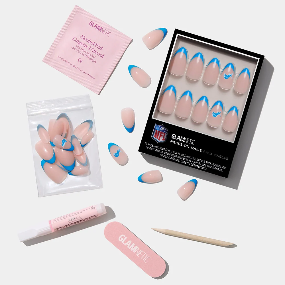 Detroit Lions Press-On Nail Set