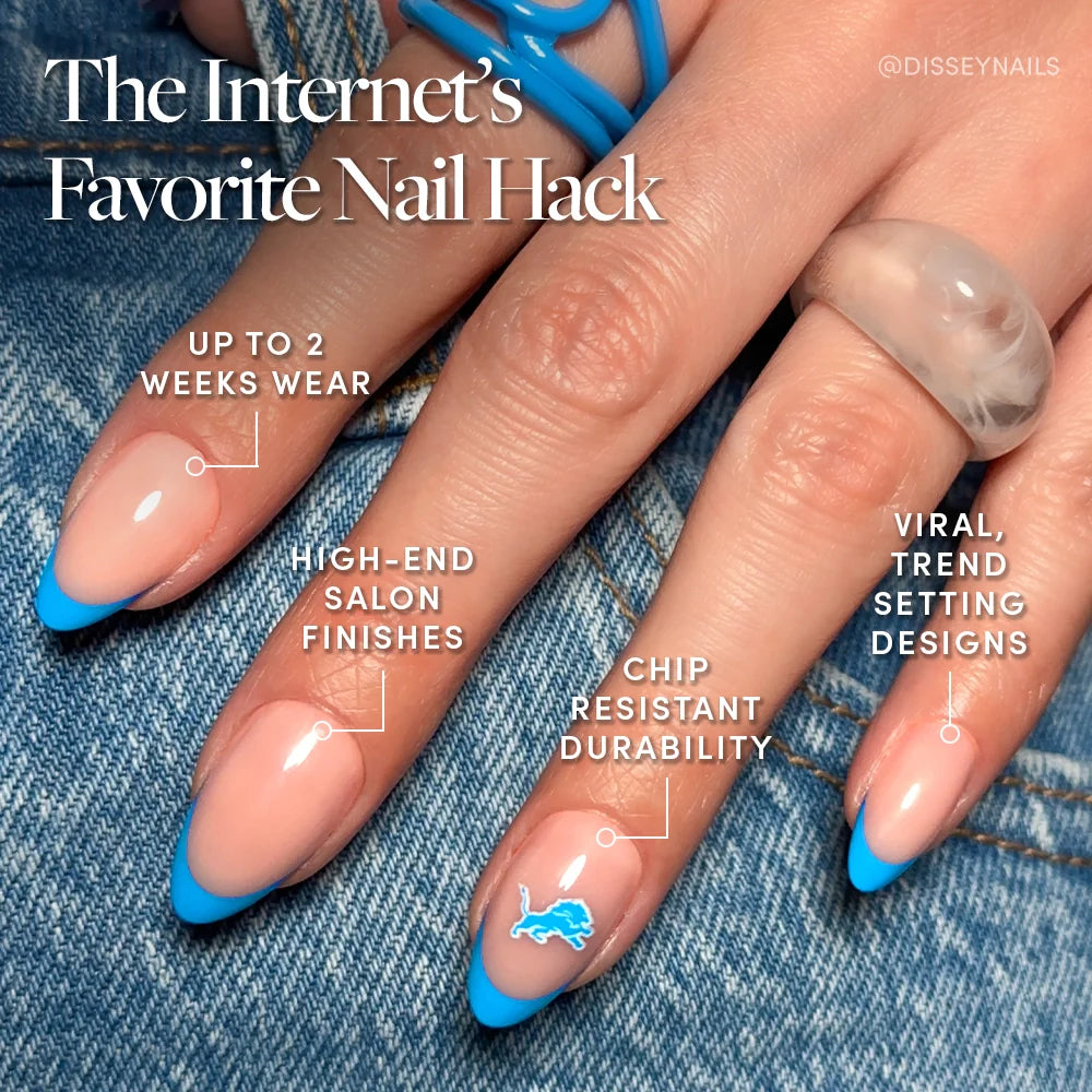 Detroit Lions Press-On Nail Set