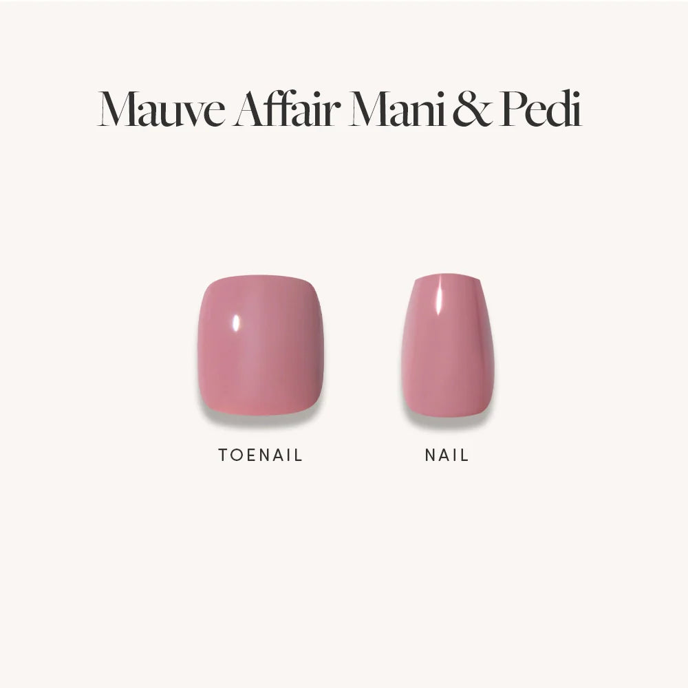 Muted Blush Mauve Mani & Pedi Bundles