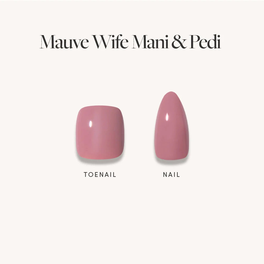 Muted Blush Mauve Mani & Pedi Bundles