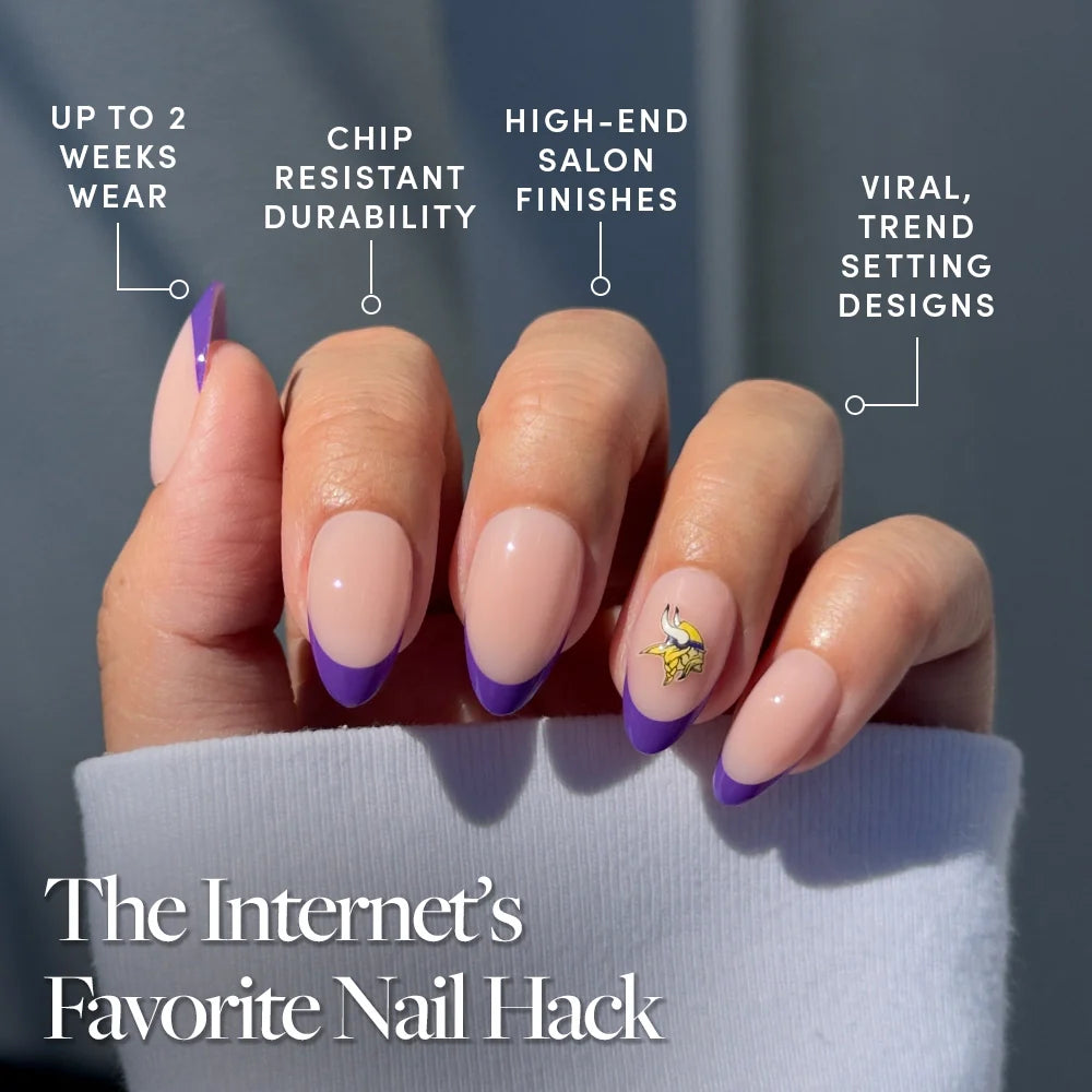 Minnesota Vikings Press-On Nail Set