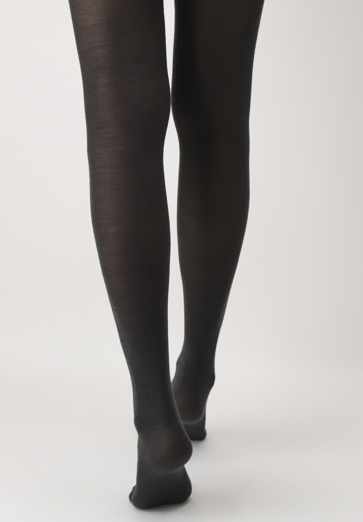 Superwash Wool Opaque Tights Nives - Grey 8