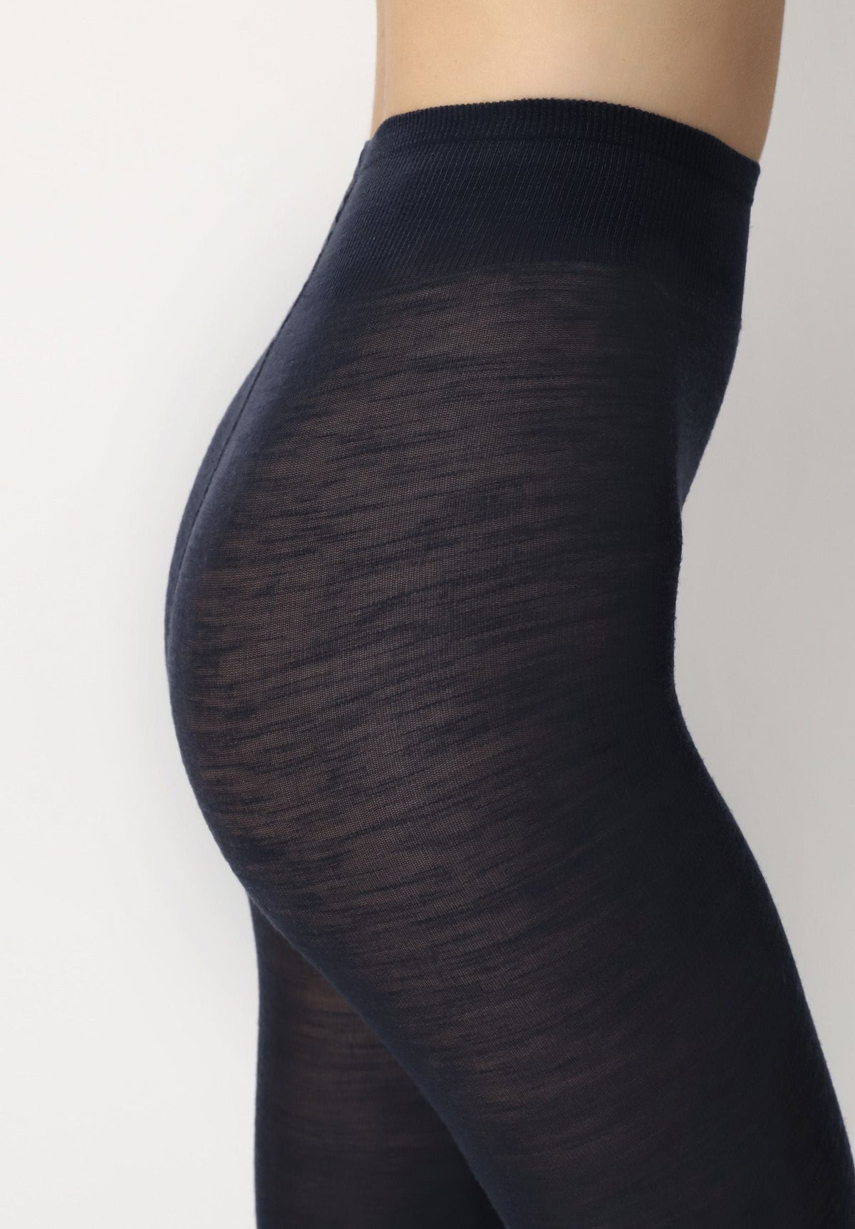 Superwash Wool Opaque Tights Nives - Blue 11