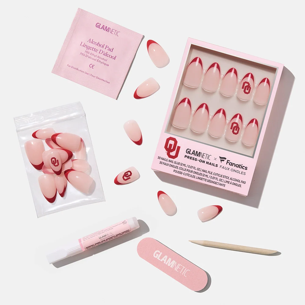 Oklahoma Sooners Press-On Nail Set