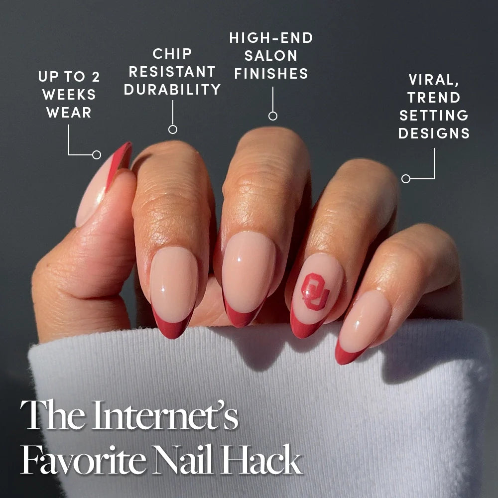 Oklahoma Sooners Press-On Nail Set