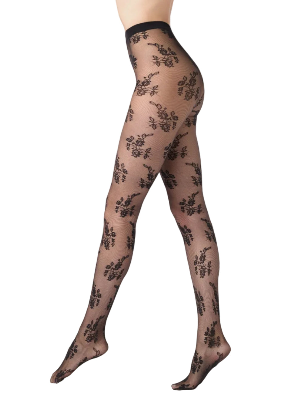Ethereal Lace Design Tights
