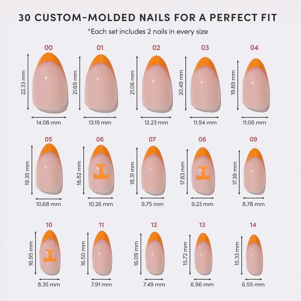 Tennessee Volunteers Press-On Nail Set