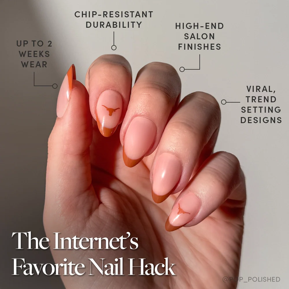 Texas Longhorns Press-On Nail Set