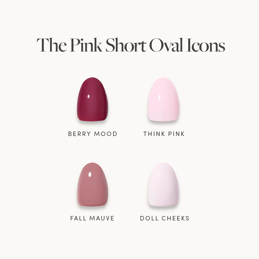 The Pink Short Oval Icons