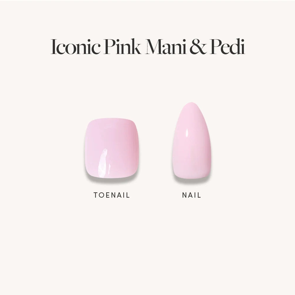 Glossy Blush Pink Mani & Pedi Bundles