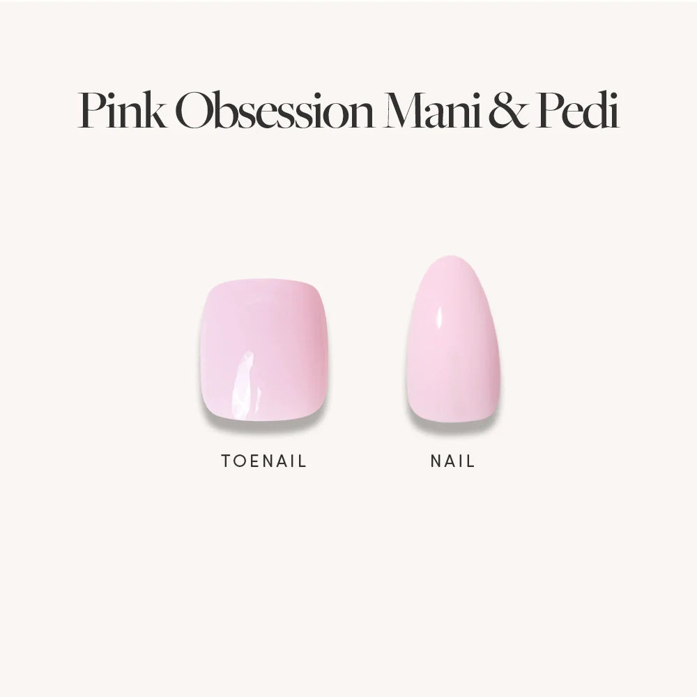 Glossy Blush Pink Mani & Pedi Bundles