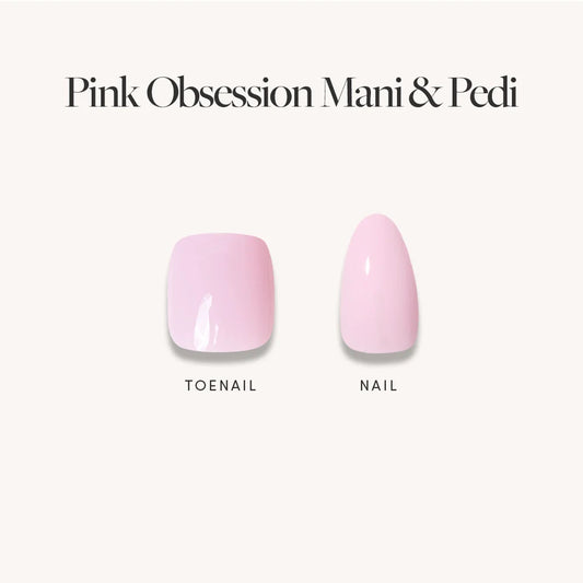 Glossy Blush Pink Mani & Pedi Bundles