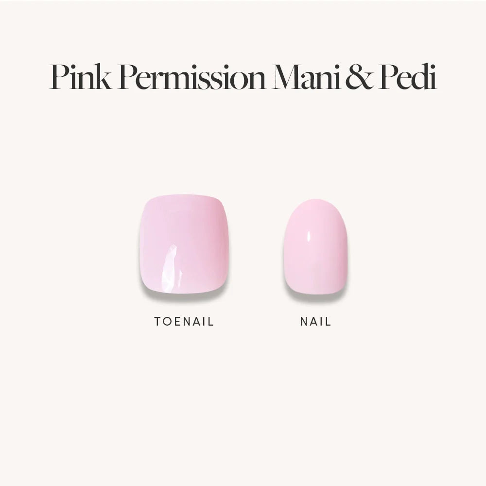 Glossy Blush Pink Mani & Pedi Bundles
