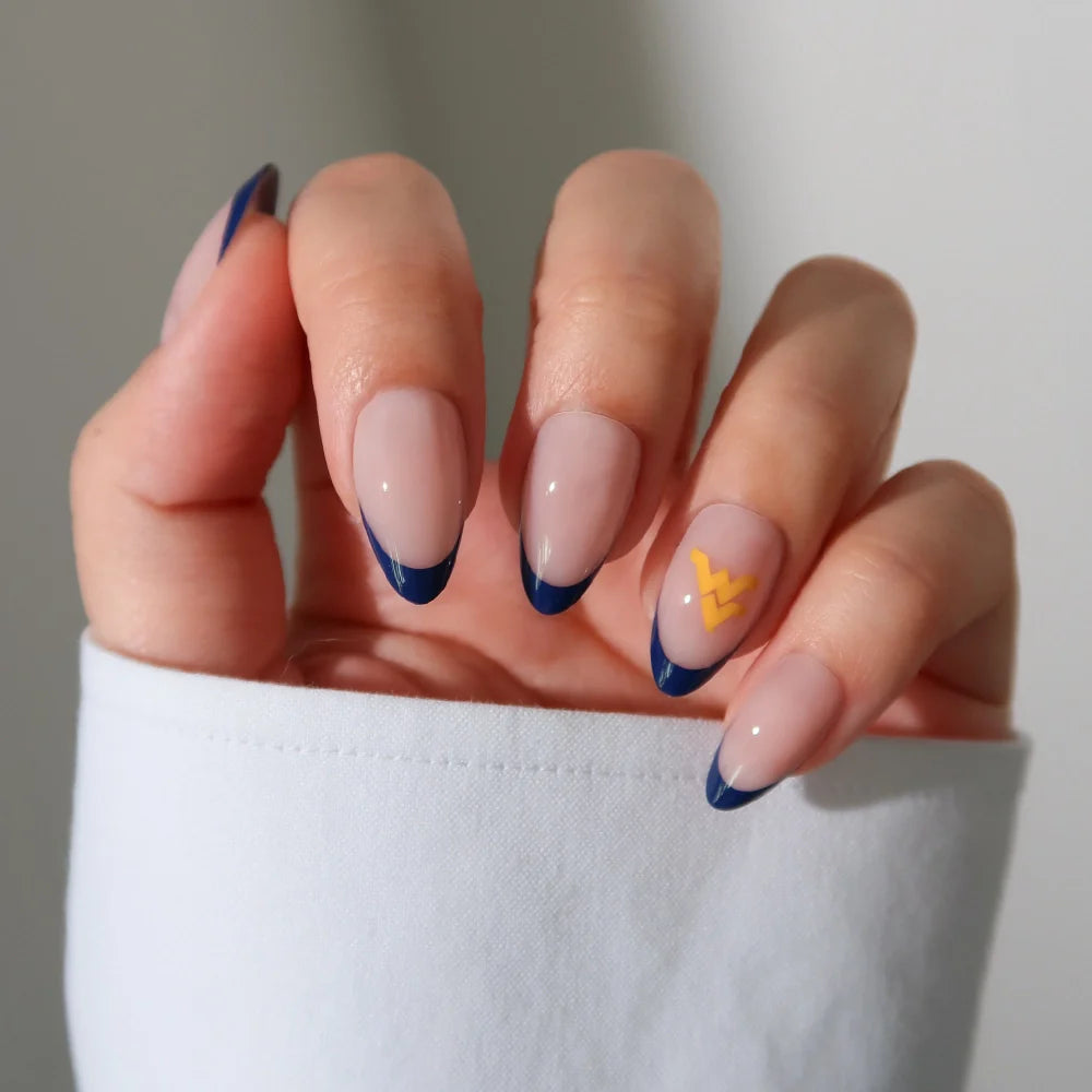 West Virginia Mountaineers Press-On Nail Set