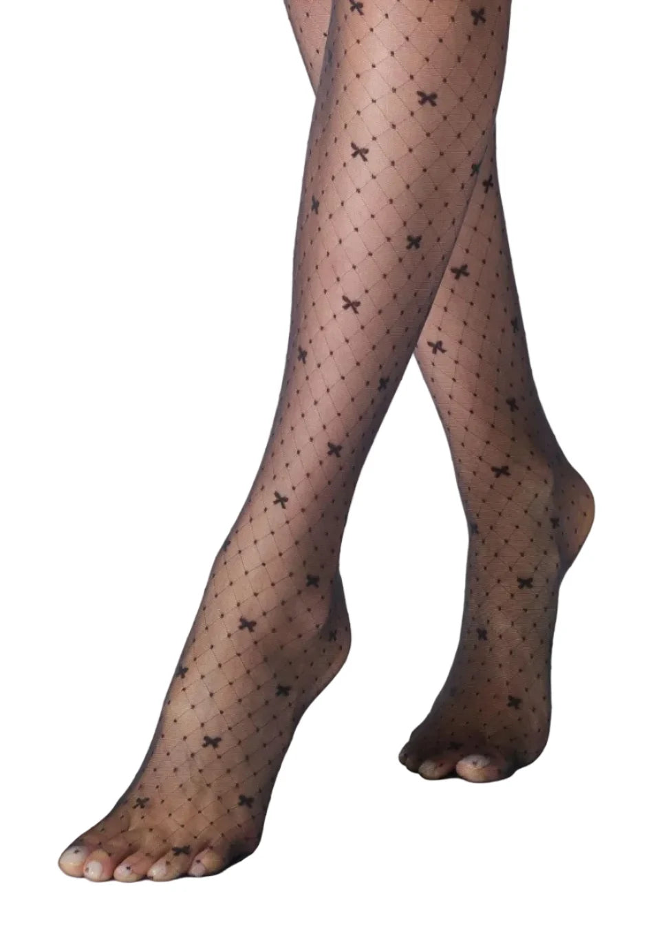 Graceful Sheer Bow Tights